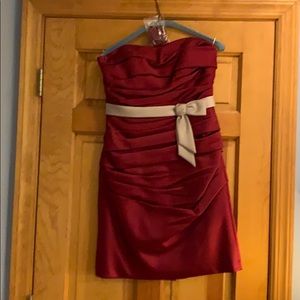 Alfred Angelo short satin dress